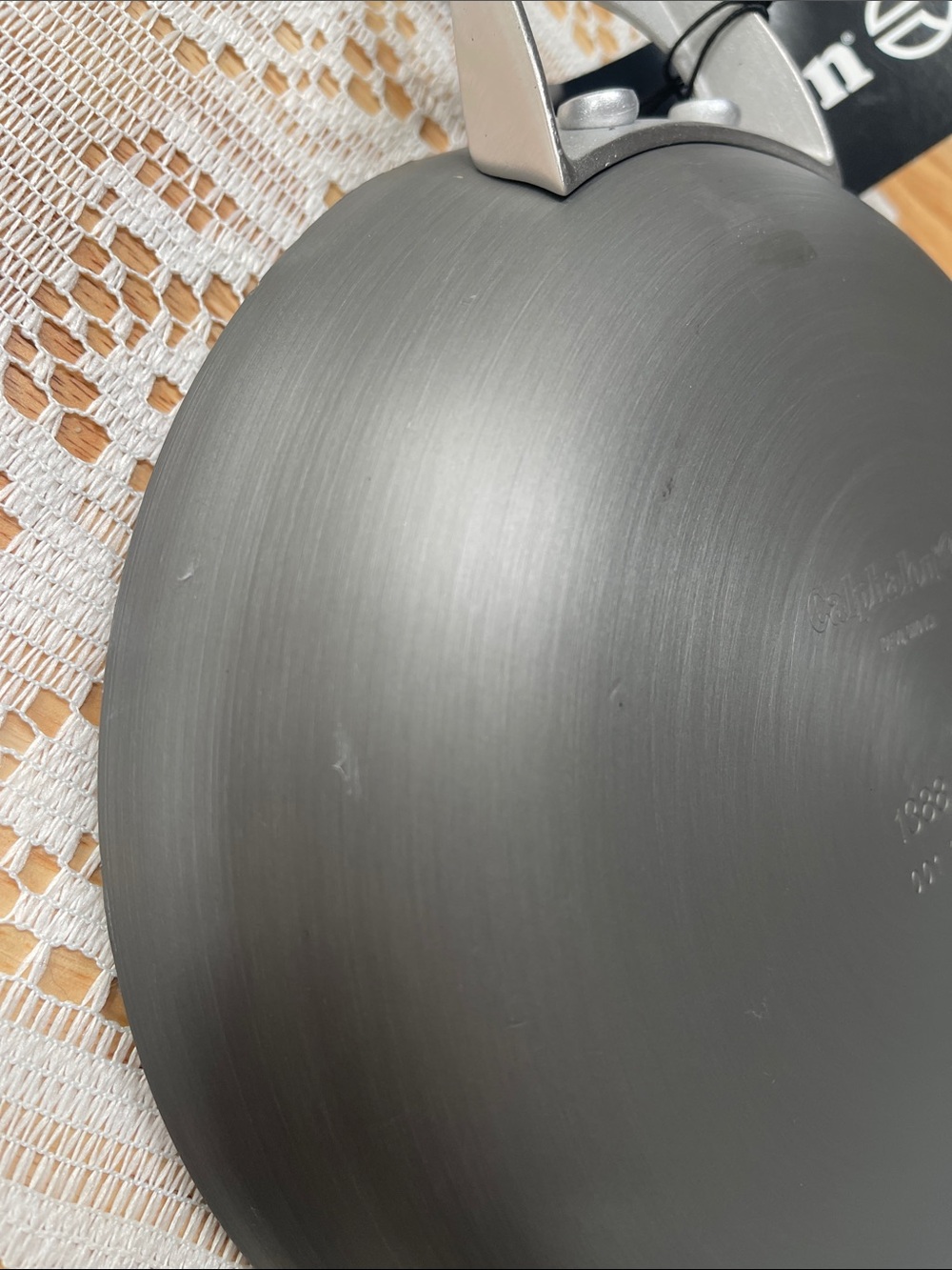 Calphalon Black Nonstick Skillet with Silver Handle - Picture 8 of 10